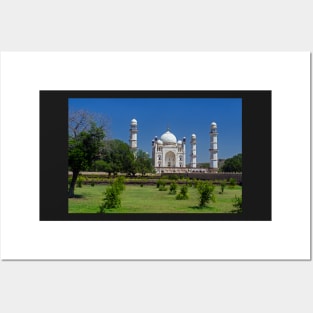 Bibi Ka Maqbara from gardens. Posters and Art